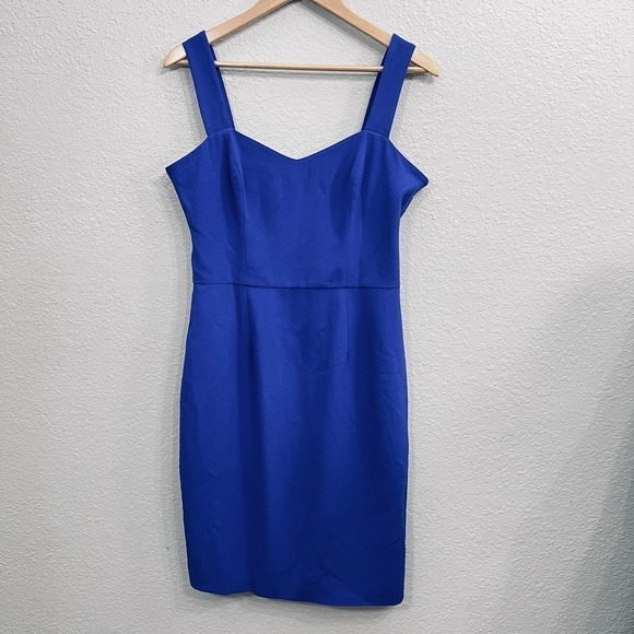ANTHROPOLOGIE DRESS THE POPULATION BLUE SHEATH DRESS SIZE LARGE - Picture 3 of 11